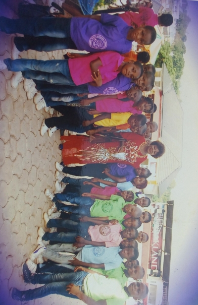 Pupils with the proprietress